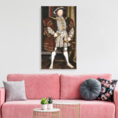 Portrait von Heinrich VIII (Hans Holbein der Jünge Leinwanddruck (Insitu (Wohnzimmer))