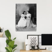 Portrait von Helen Keller und Anne Sullivan Poster (Heimbüro)