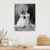 Portrait von Helen Keller und Anne Sullivan Poster (Küche)