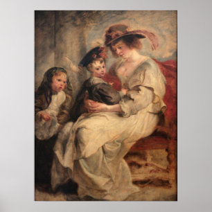 Portrait von Helena Fourment Poster