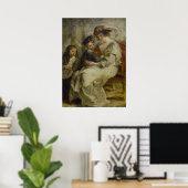 Portrait von Hélène Fourment Poster (Heimbüro)