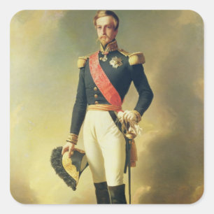 Portrait von Henri-Eugene-Philippe-Louis Quadratischer Aufkleber