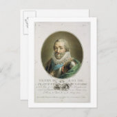 Portrait von Henri IV, König von Frankreich und Na Postkarte (Vorne/Hinten)