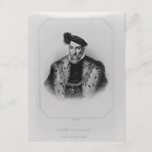 Portrait von Henry Fitzalan, 12. Earl of Postkarte