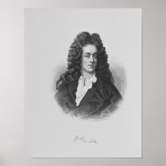 Portrait von Henry Purcell Poster (Vorne)