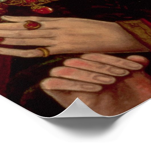 Portrait von Henry V Poster (Ecke)