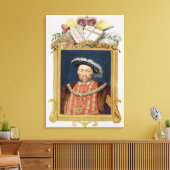 Portrait von Henry VIII (1491-1547) als Verteidige Leinwanddruck (Insitu (Wohnzimmer))