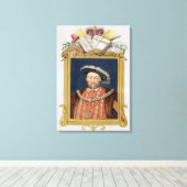 Portrait von Henry VIII (1491-1547) als Verteidige Leinwanddruck (Insitu (Holzboden))