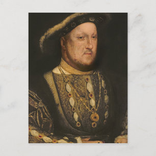 Portrait von Henry VIII c.1536 Postkarte