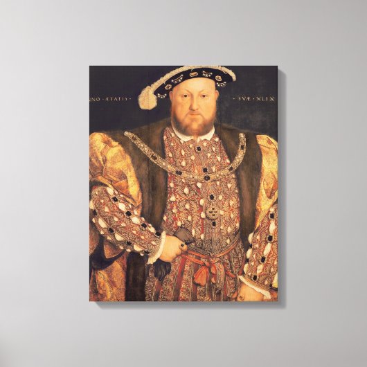 Portrait von Henry VIII im Alter von 49, 1540 Leinwanddruck (Vorderseite)