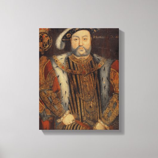 Portrait von Henry VIII Leinwanddruck (Vorderseite)