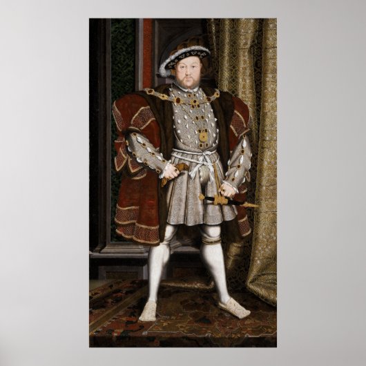 Portrait von Henry VIII Poster (Vorne)