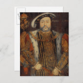 Portrait von Henry VIII Postkarte (Vorne/Hinten)