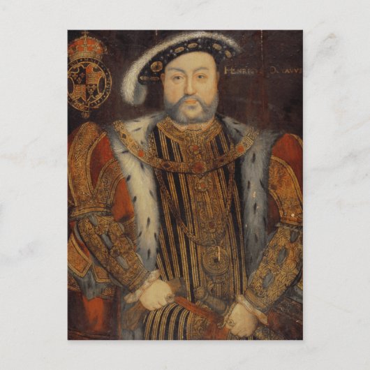 Portrait von Henry VIII Postkarte (Vorderseite)