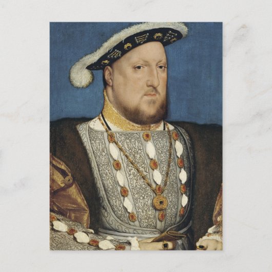 Portrait von Henry VIII von England durch Hans Hol Postkarte (Vorderseite)
