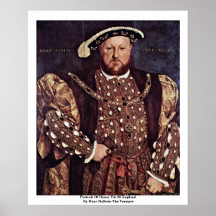 Portrait von Henry VIII von England Poster