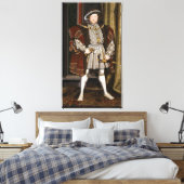 Portrait von Henry VIII von Hans Holbein dem Jünge Leinwanddruck (Insitu (Schlafzimmer))