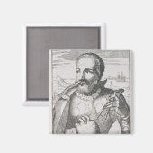 Portrait von Hernando de Magallanes Magnet (Vorderseite/Rückseite)