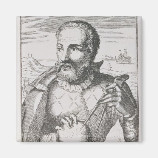 Portrait von Hernando de Magallanes Magnet (Vorne)