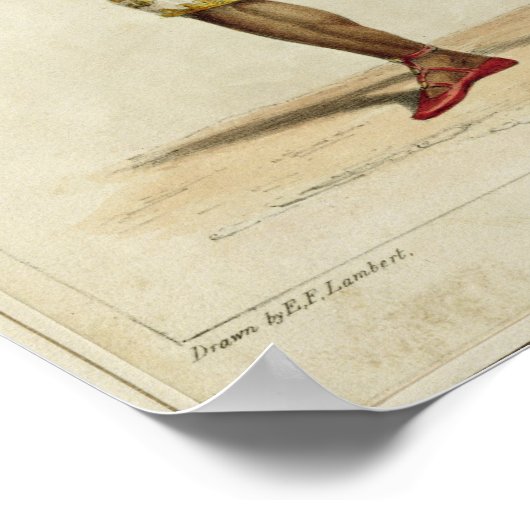 Portrait von Herrn Edmund Kean als Othello Poster (Ecke)