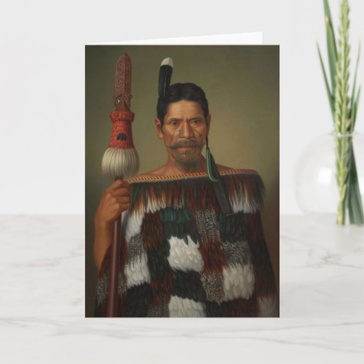 "Portrait von Herrn Paramena" - G. Lindauer Karte (Vorderseite)