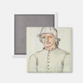 Portrait von Hieronymus Bosch Magnet (Vorderseite/Rückseite)