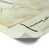 Portrait von Hieronymus Bosch Poster (Ecke)