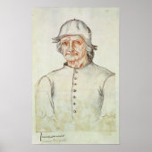 Portrait von Hieronymus Bosch Poster (Vorne)