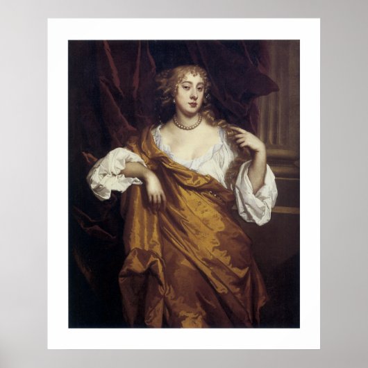 Portrait von Hon. Mary Wharton Poster (Vorne)