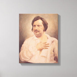Portrait von Honore de Balzac Leinwanddruck