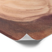 Portrait von Honore de Balzac Poster (Ecke)