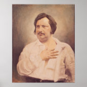 Portrait von Honore de Balzac Poster (Vorne)