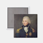 Portrait von Horatio Nelson , Viscount Nelson Magnet (Vorderseite/Rückseite)