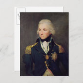 Portrait von Horatio Nelson , Viscount Nelson Postkarte (Vorne/Hinten)