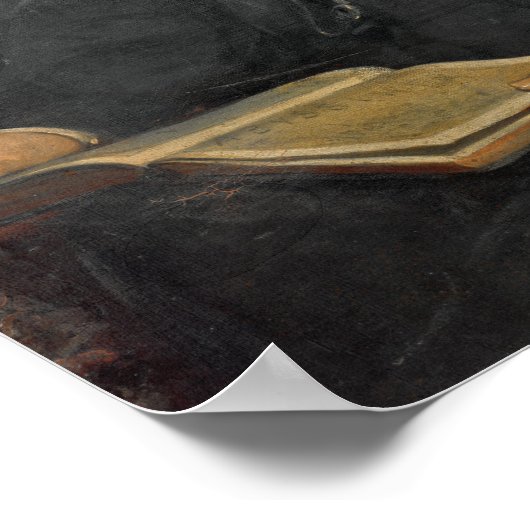 Portrait von Hormuzd Rassam, 1869 Poster (Ecke)