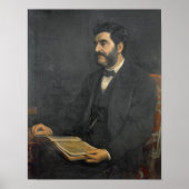 Portrait von Hormuzd Rassam, 1869 Poster (Vorne)