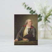 Portrait von Hubert Robert 1788 Postkarte (Stehend Vorderseite)