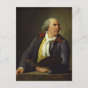 Portrait von Hubert Robert von Elisabeth Le Brun P Postkarte