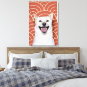 Portrait von Hund 2 Leinwanddruck (Insitu (Schlafzimmer))