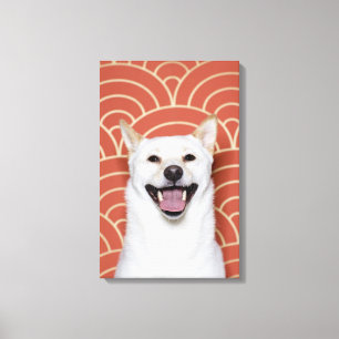Portrait von Hund 2 Leinwanddruck