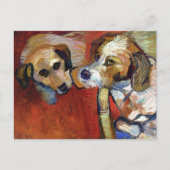 Portrait von Hunden Suzanne Valadon Postkarte (Vorderseite)