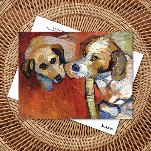 Portrait von Hunden Suzanne Valadon Postkarte