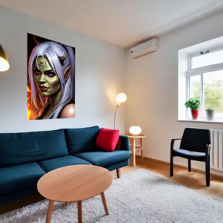 Portrait von Hybridfrauen des Menschen | Art der A Poster
