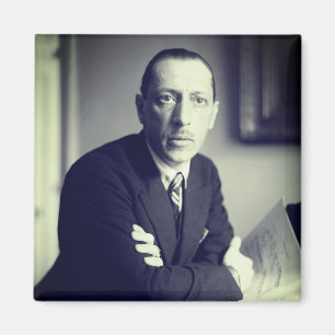 Portrait von Igor Stravinsky Magnet