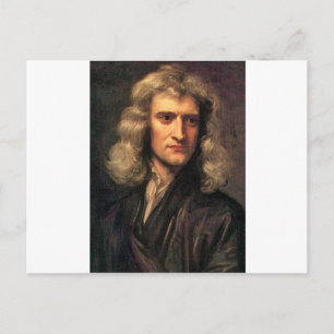 Portrait von Isaac Newton (1642-1727) Postkarte