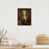 Portrait von Isaac Newton 1702 Poster (Küche)