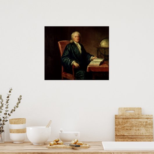 Portrait von Isaac Newton, c.1726 Poster (Küche)