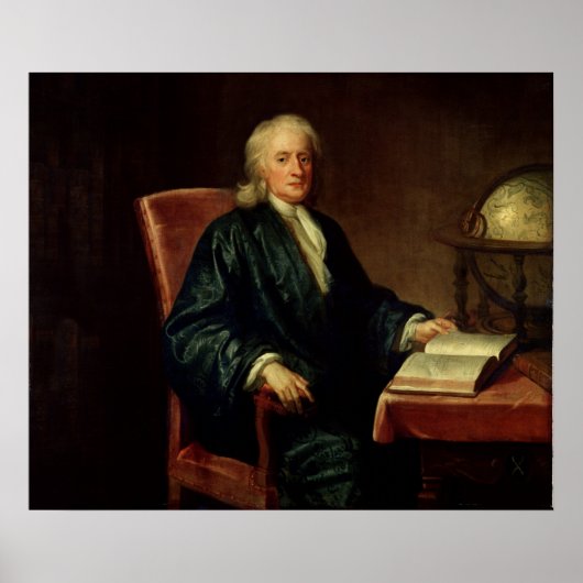Portrait von Isaac Newton, c.1726 Poster (Vorne)