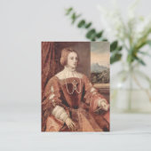 Portrait von Isabella (Portugal) Postkarte (Stehend Vorderseite)