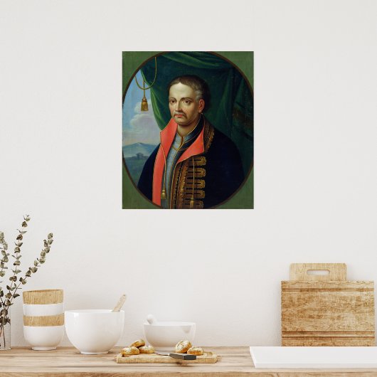 Portrait von Ivan Mazepa Poster (Küche)